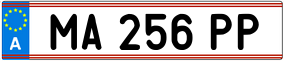 Trailer License Plate